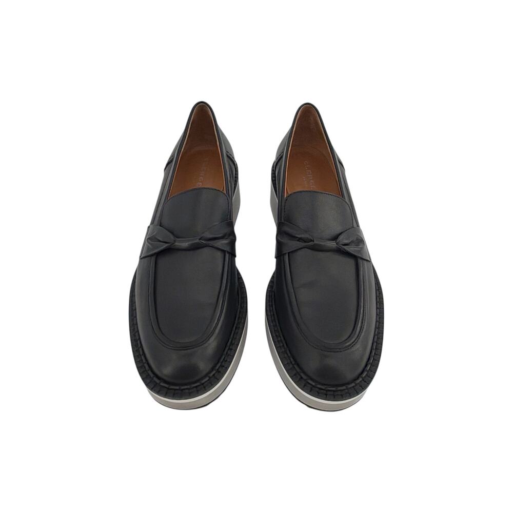 CLERGERIE Booster Leather Platform Loafers in Black 37 - Picture 2 of 13